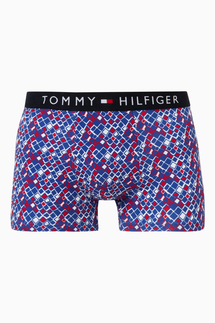 

Logo Print Trunks in Stretch Cotton, Multicolour