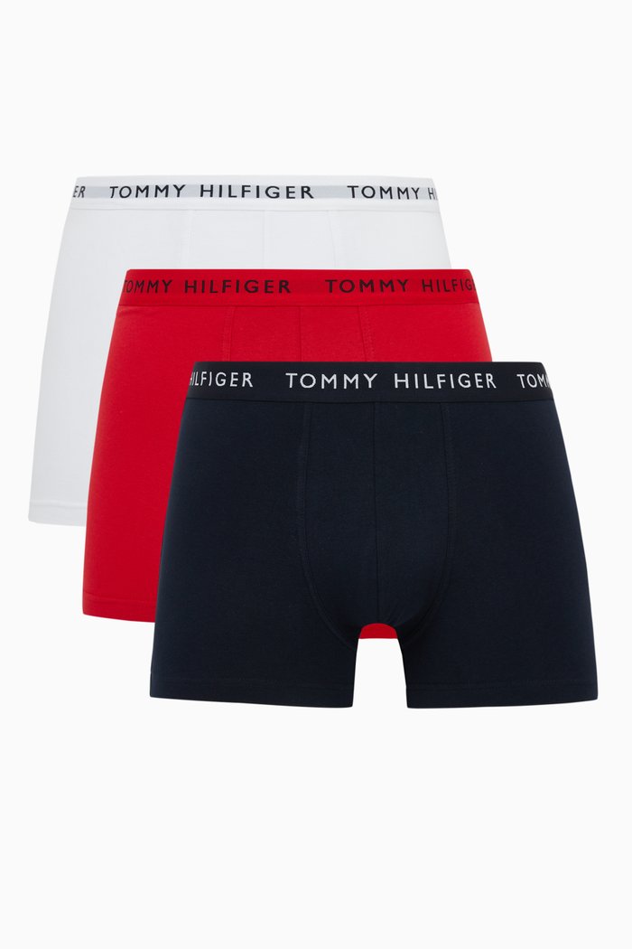 

Essential Logo Trunks in Recycled & Organic Cotton Blend, Set of 3, Multicolour
