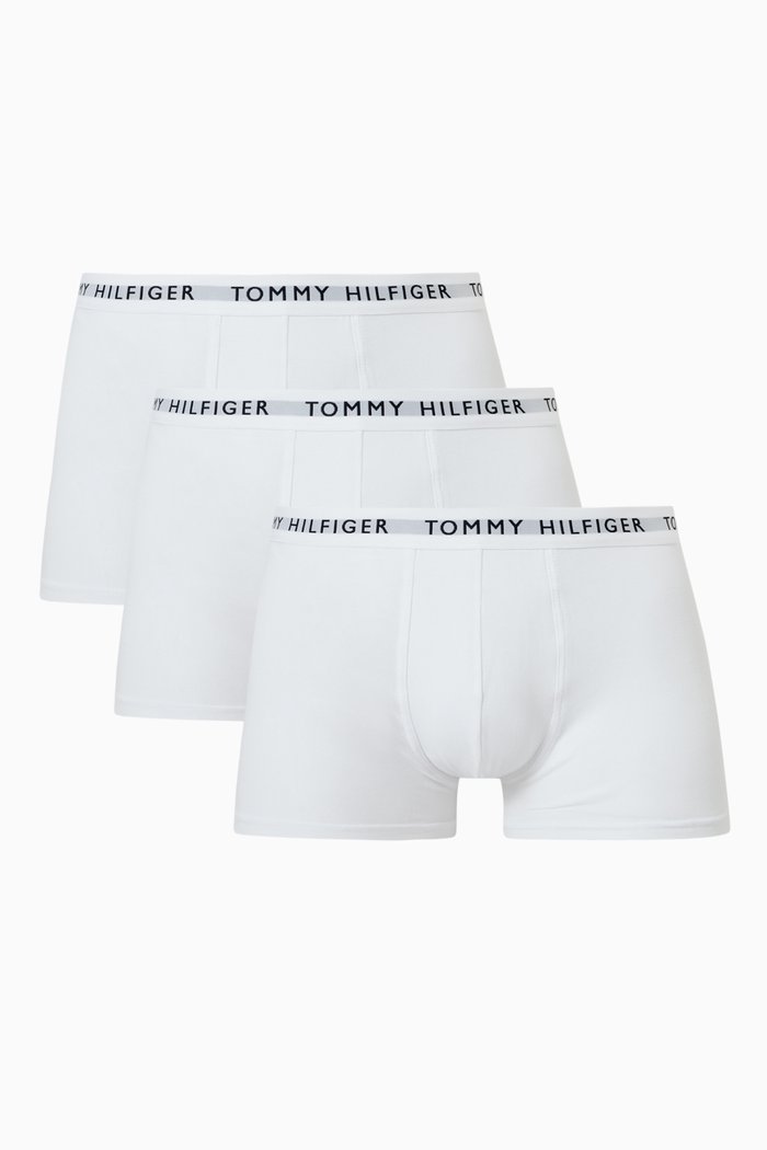 

Essential Logo Trunks in Recycled & Organic Cotton Blend, Set of 3, White