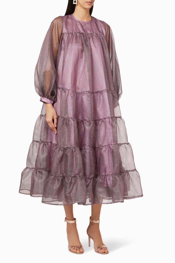 

Tiered Frill Dress, Pink