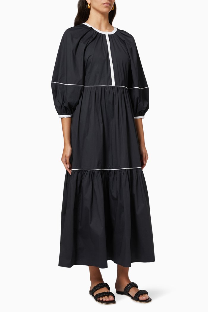 

Demi Dress in Cotton, Black