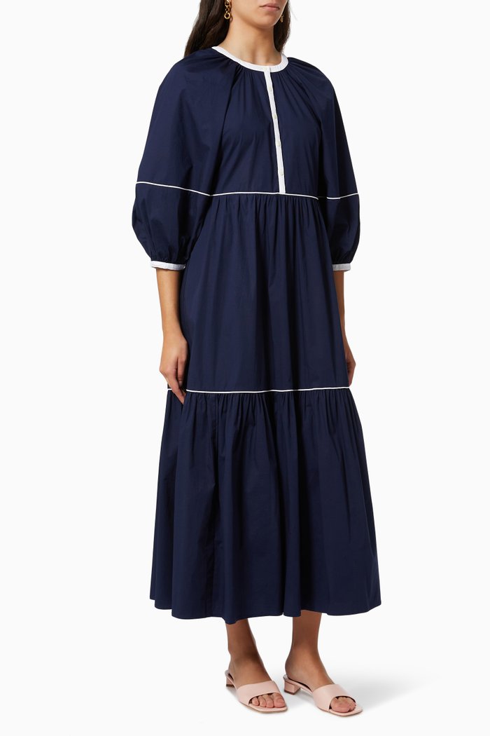 

Demi Dress in Cotton, Blue