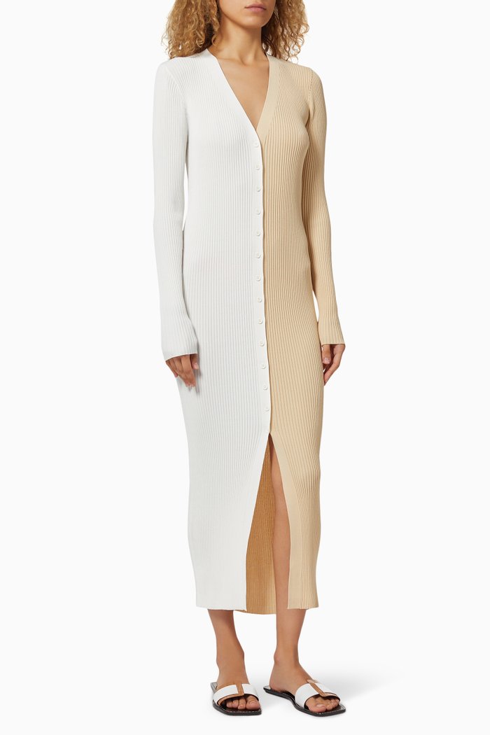 

Shoko Knit Sweater Dress, Neutral