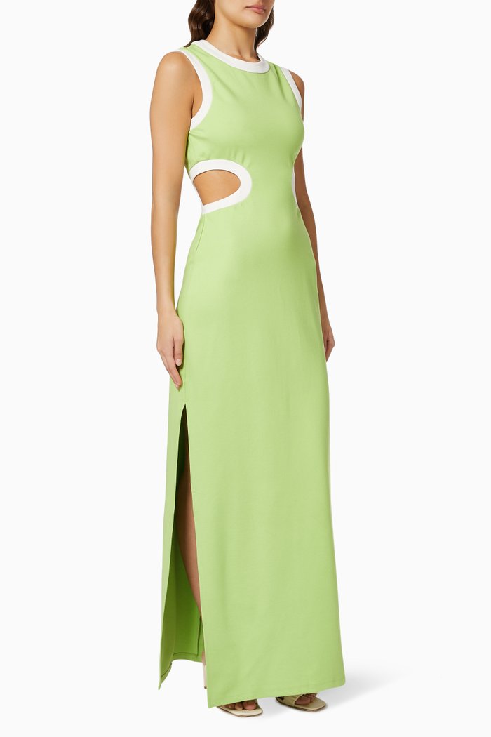 

Dolce Cut-out Dress, Green
