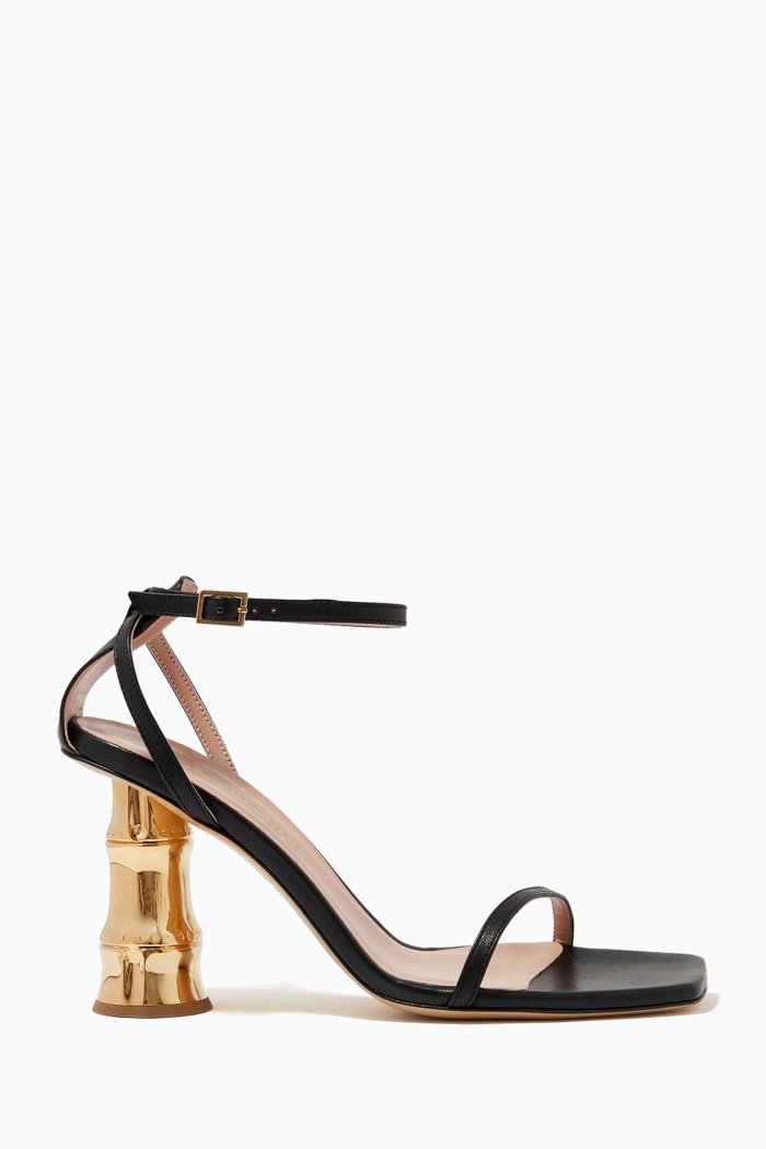 

Bacio High Heel Sandals in Leather, Black