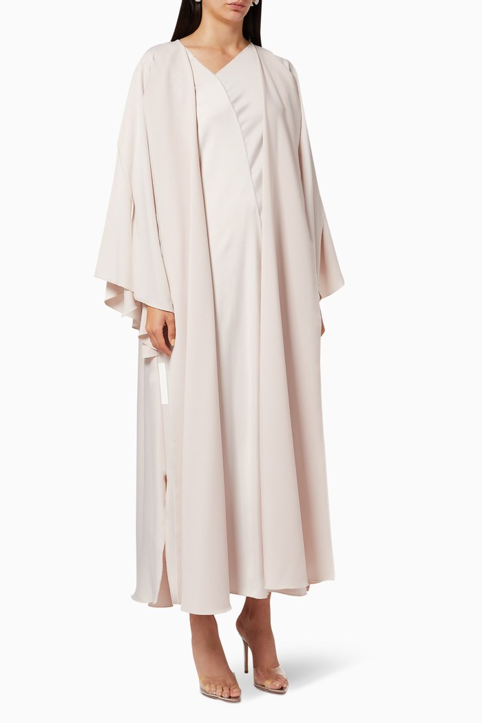 

Occasional Cut Linen Kaftan Set, Pink