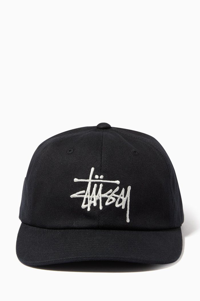 Big Logo Low Pro Cap in Cotton Twill, Black
