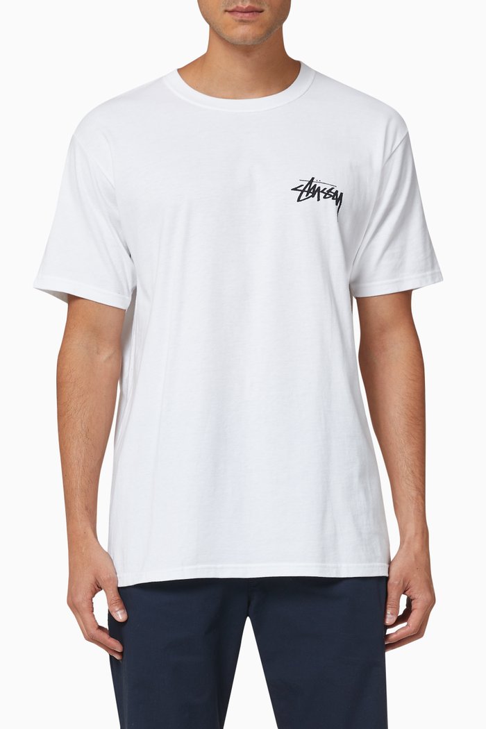 

Peace Sign Cotton T-shirt, White