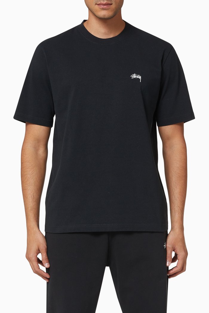

Overdyed Cotton T-shirt, Black