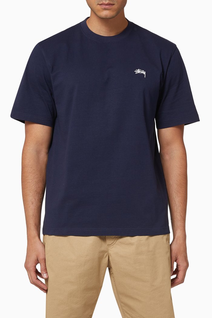 

Overdyed Cotton T-shirt, Blue