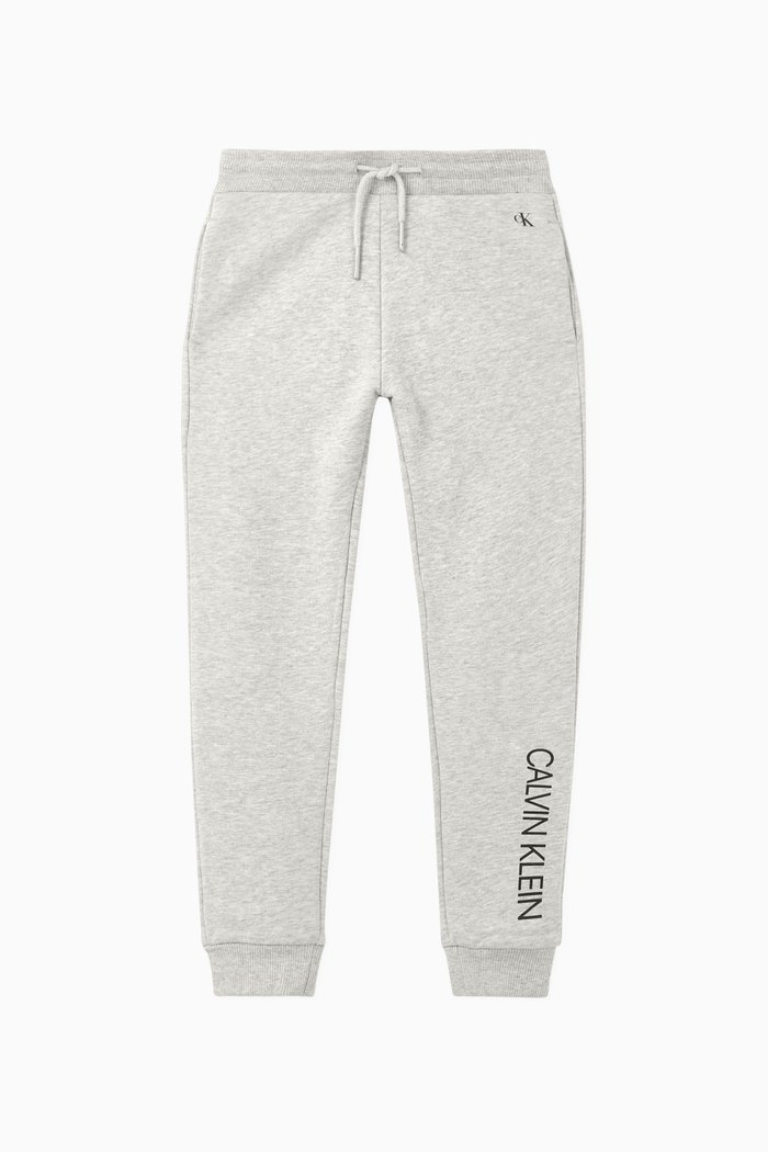 

Institutional Logo Cotton Sweatpants, Grey