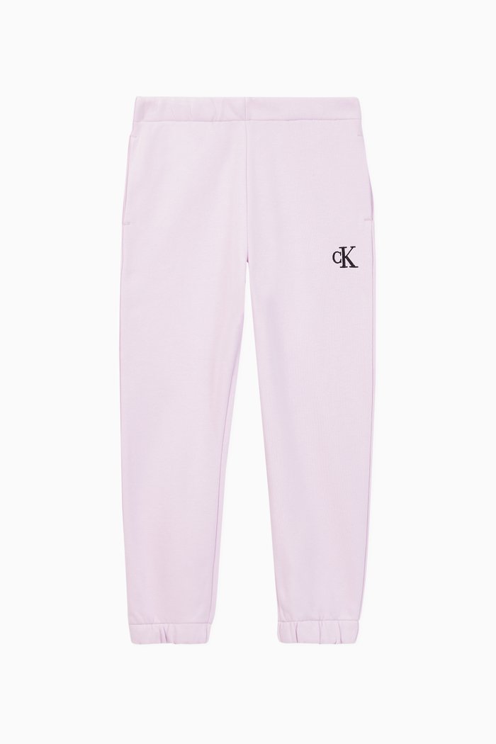 

Logo Organic Cotton Sweatpants, Purple