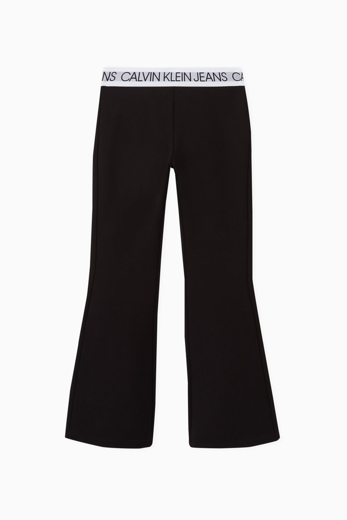 

Milano Flared Leggings in Jersey, Black
