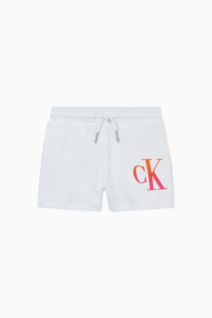 

Logo Shorts in Organic Cotton Terry, White