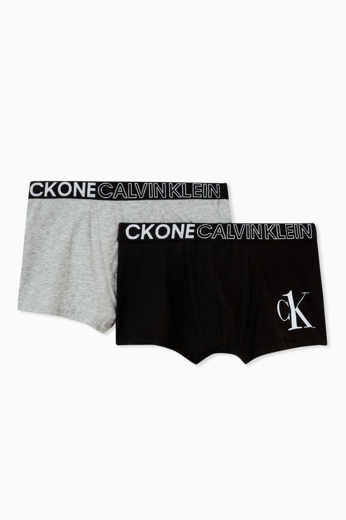 

Logo Trunks in Cotton, Set of 2, Multicolour