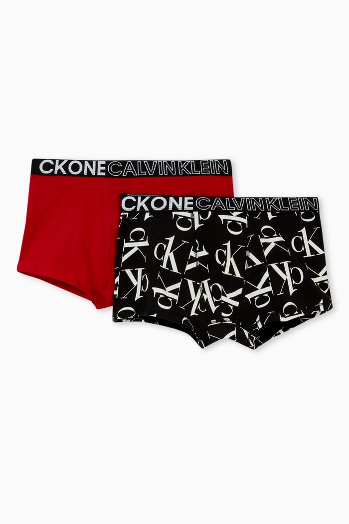 

Logo Trunks in Cotton, Set of 2, Multicolour