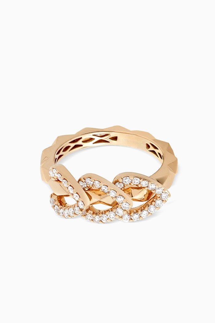Aloria Diamond Reversible Ring in 18kt Yellow Gold