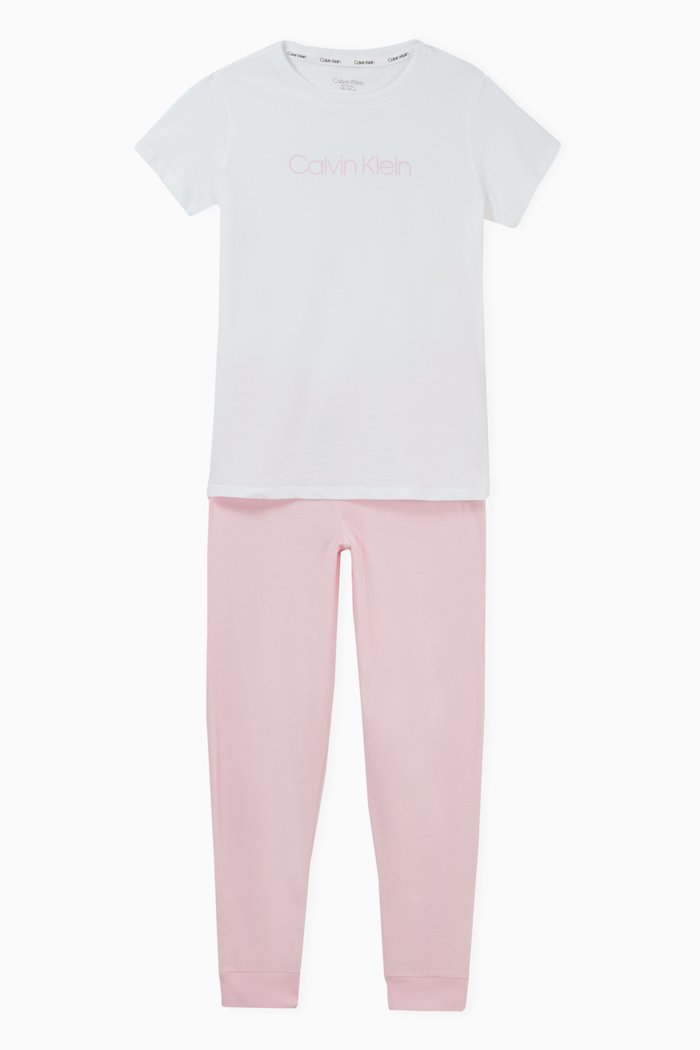 

Pyjama Set in Stretch Organic Cotton, White