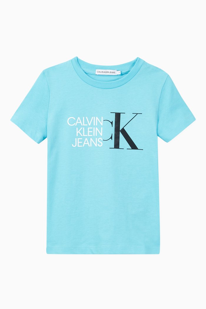 

Hybrid Logo Organic Cotton T-shirt, Blue