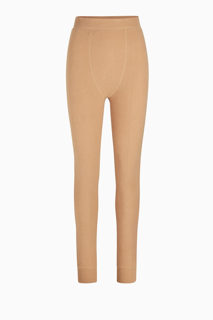 Waffle Leggings, Yellow