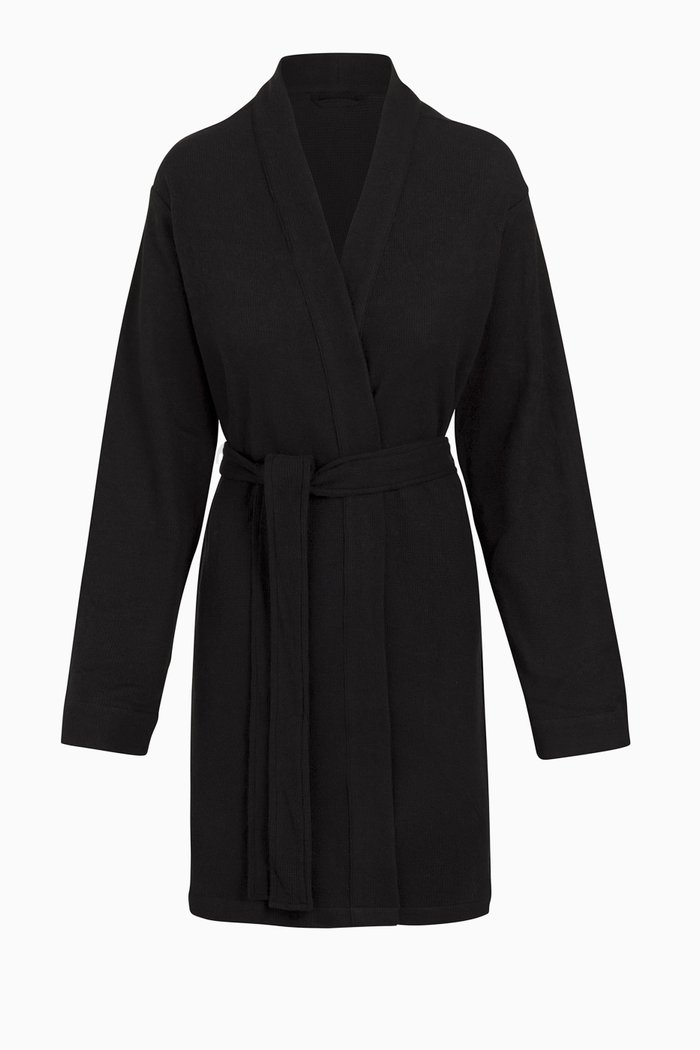 

Waffle Robe, Black