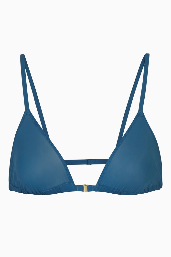 

Jelly Sheer Triangle Bralette, Blue