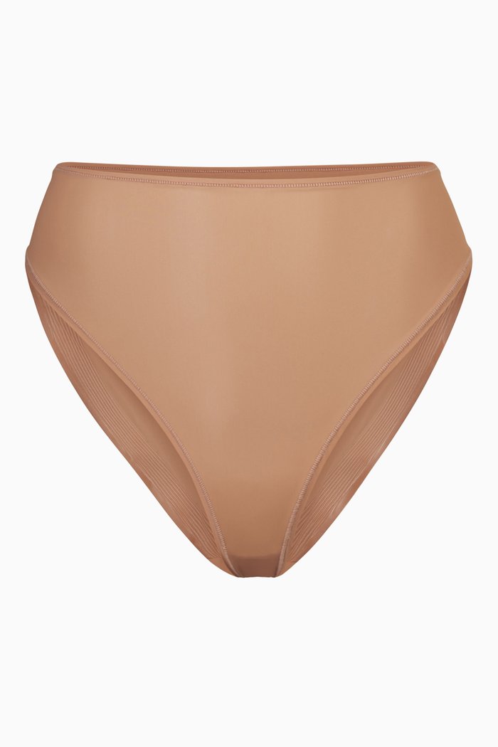 

Jelly Sheer Cheeky Brief, Brown