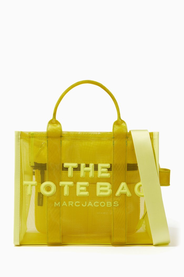 

Small Traveler Tote Bag in Mesh, Green