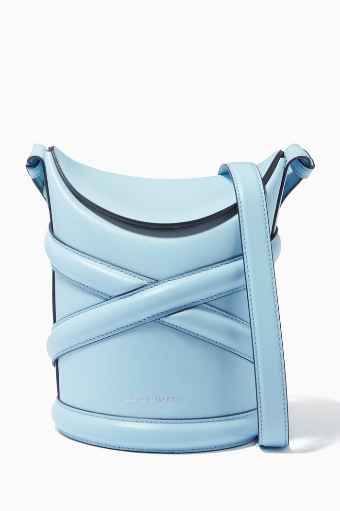 

The Curve Bag in Leather, Blue