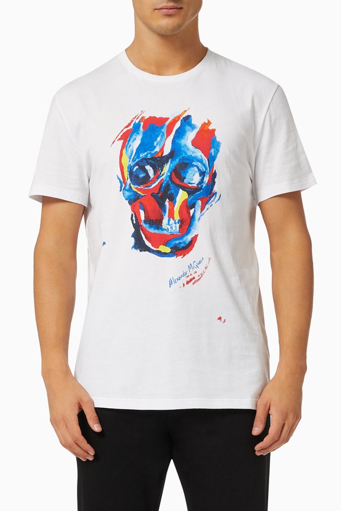 

Bloomsbury Skull T-shirt in Cotton Jersey, Multicolour