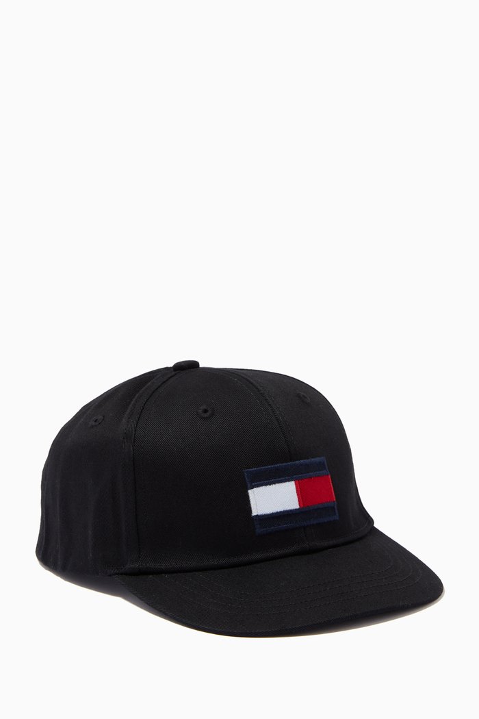 

Flag Patch Cap in Organic Cotton, Black