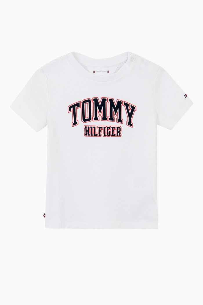 

Logo T-shirt in Stretch Organic Cotton Jersey, White