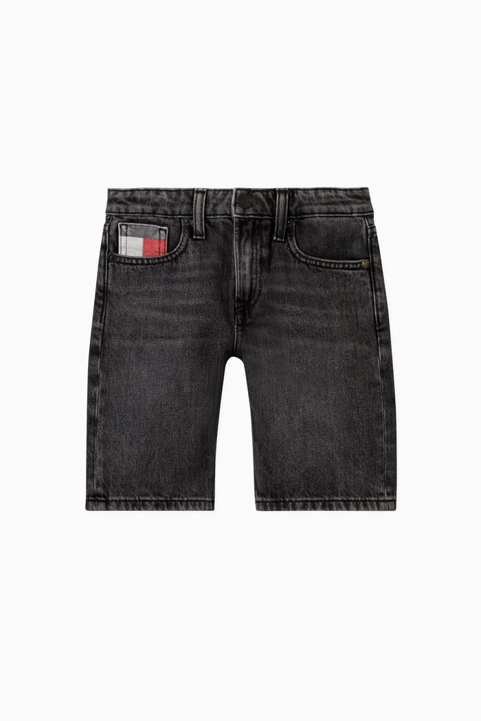 

Modern Straight Shorts in Denim, Grey