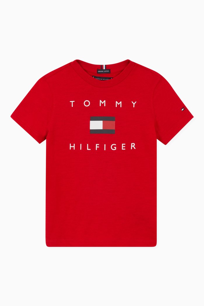 

Logo T-shirt in Organic Cotton Jersey, Red
