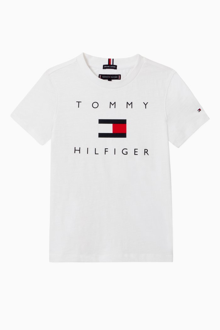 

Logo T-shirt in Organic Slub Cotton Jersey, White