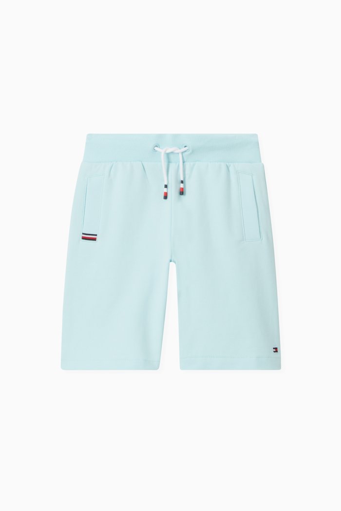 

Cool Signature Drawstring Sweatshorts in Stretch Organic Cotton Terry, Blue