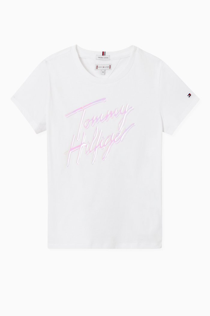 

Signature Logo T-shirt in Organic Cotton Jersey, White