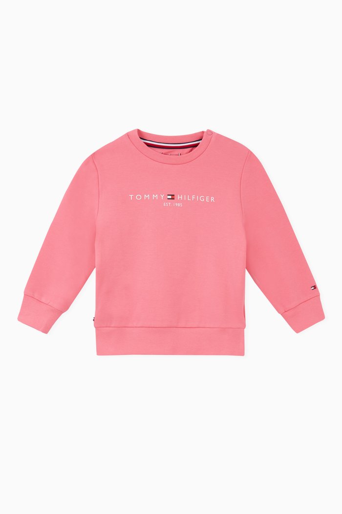 Essential Sweatshirt in Organic Cotton Jersey, Pink