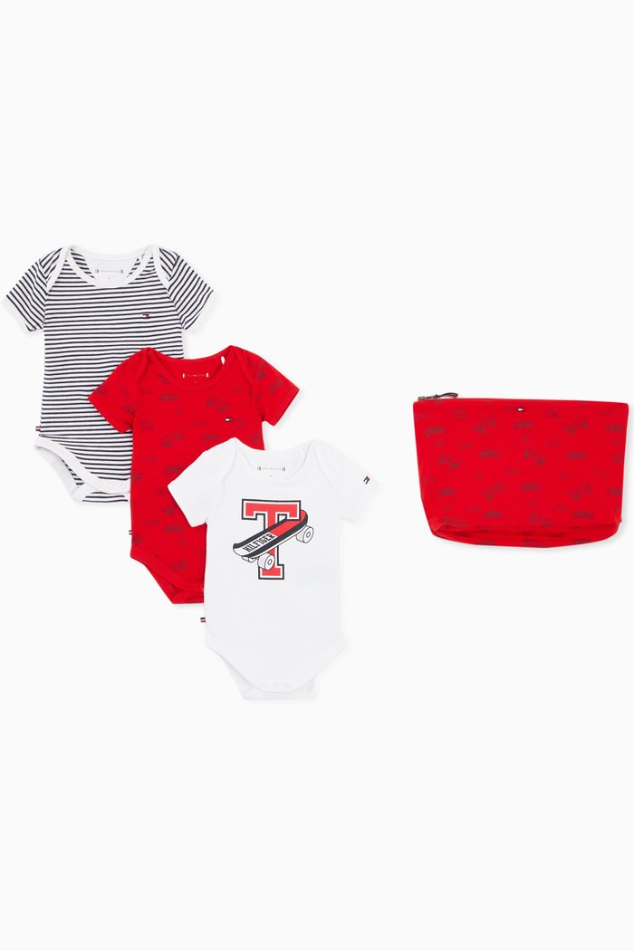 

Bodysuit Gift Set in Stretch Organic Cotton, Multicolour