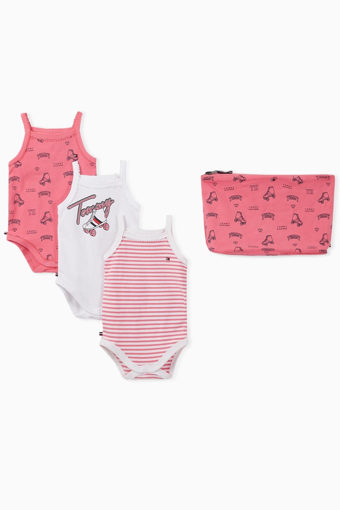 

Bodysuit Gift Set in Stretch Organic Cotton, Multicolour