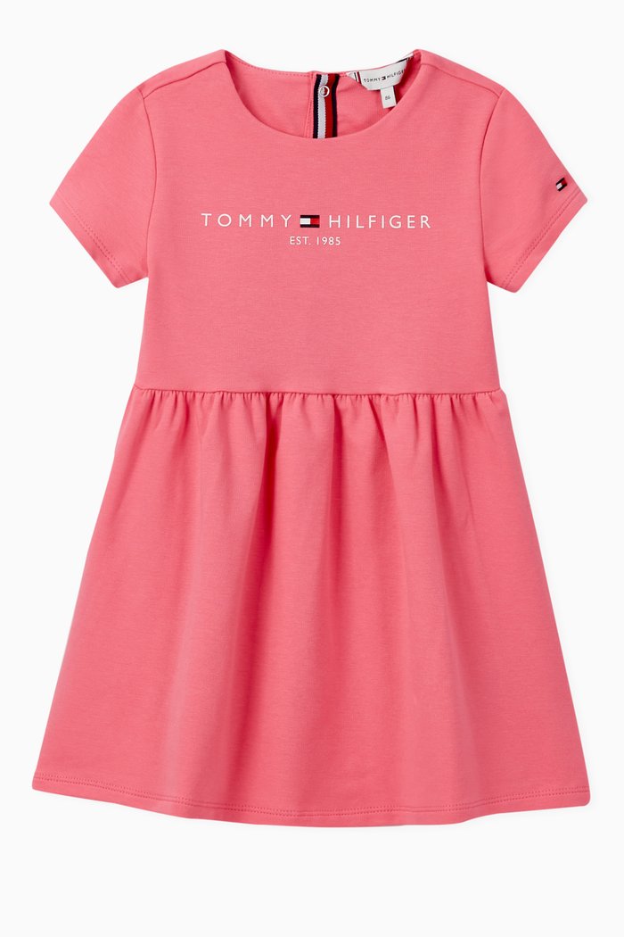 

Essential Dress in Stretch Organic Cotton, Pink
