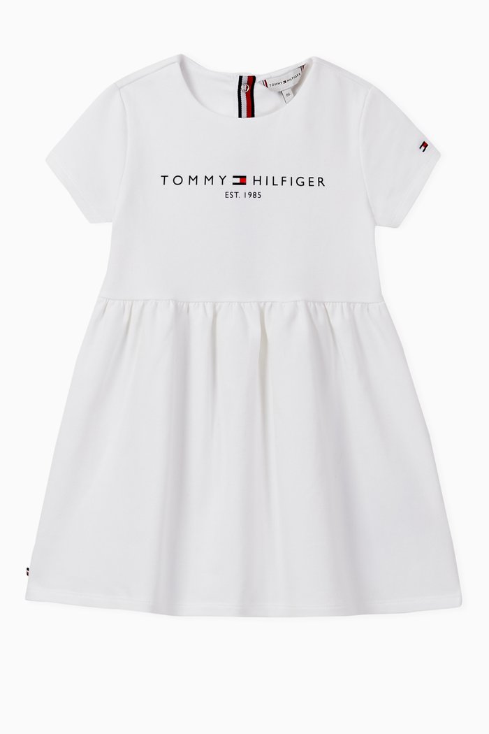 

Essential Dress in Stretch Organic Cotton, White