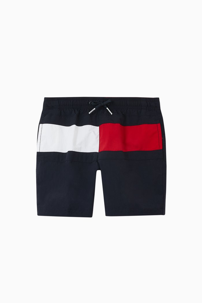 

Colourblock Drawstring Swim Shorts, Blue