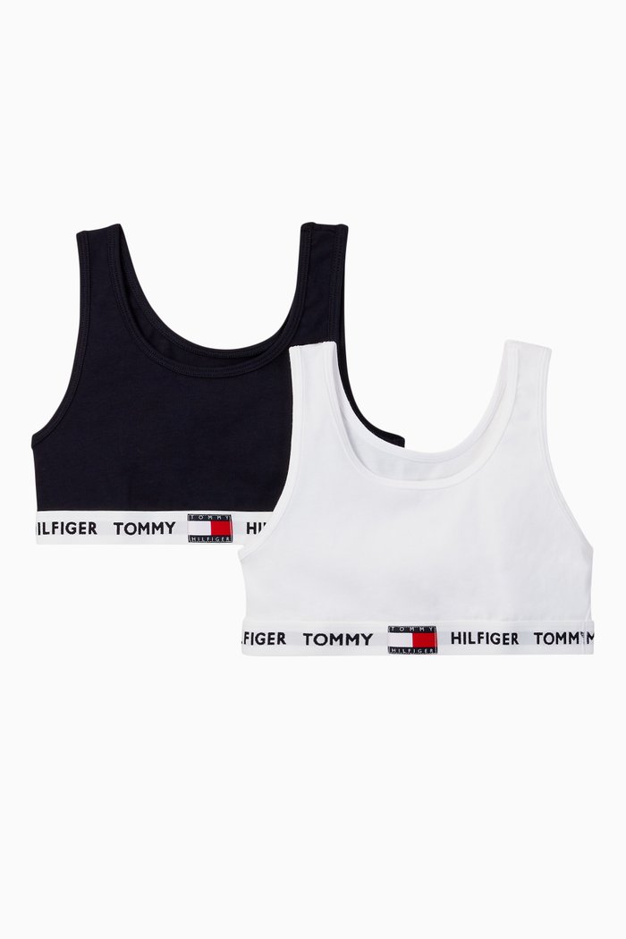 

Logo Cotton Sports Bra, Set of 2, Multicolour