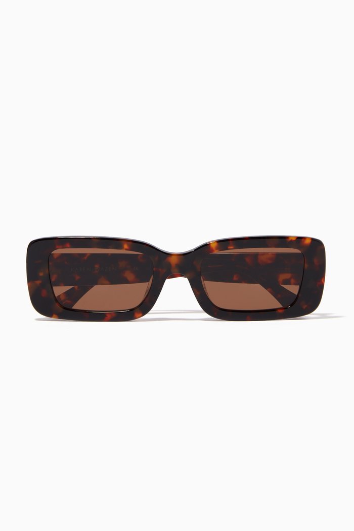 

Kenny Rectangle Sunglasses in Acetate, Green
