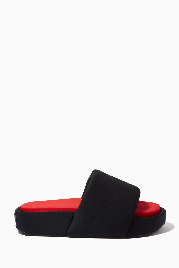 

Platform Slides in Neoprene, Black
