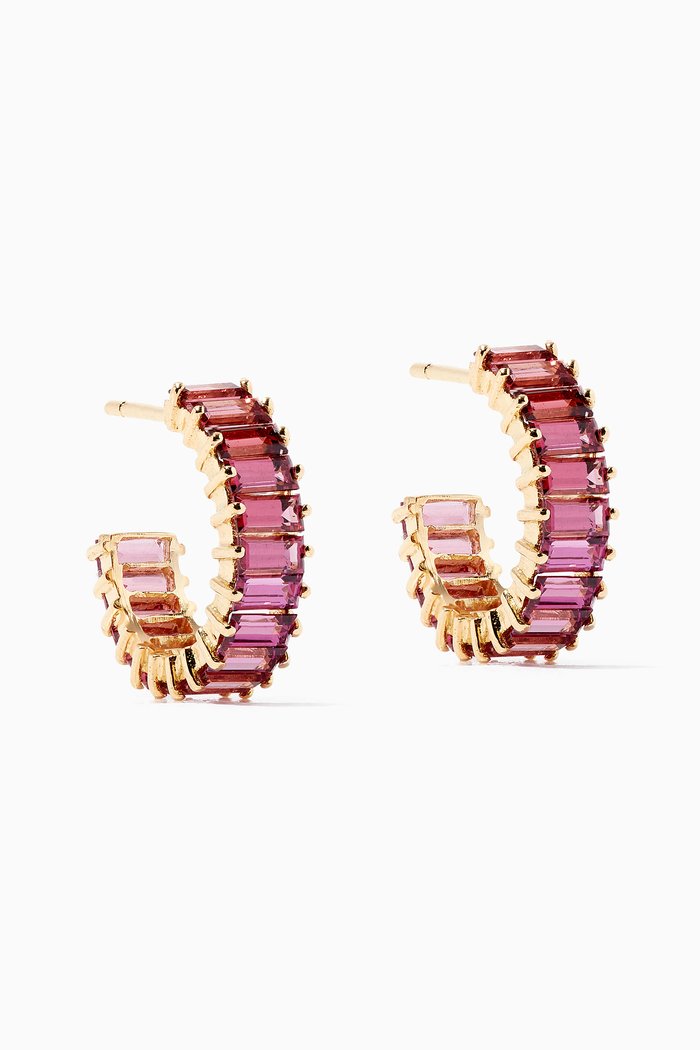 

Rhodolite Earrings in 18kt Yellow Gold