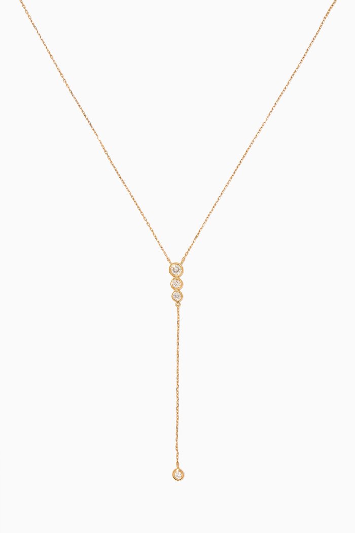 

Drop Necklace with Diamonds in 18kt Yellow Gold