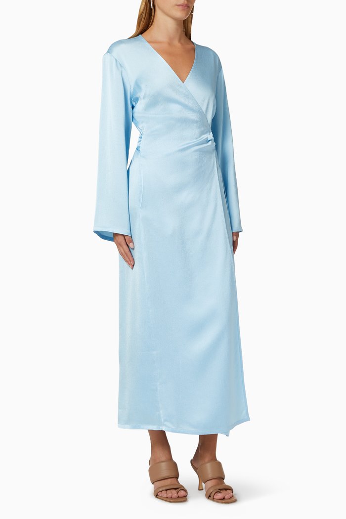 

Venice Dress in Silky Acetate, Blue