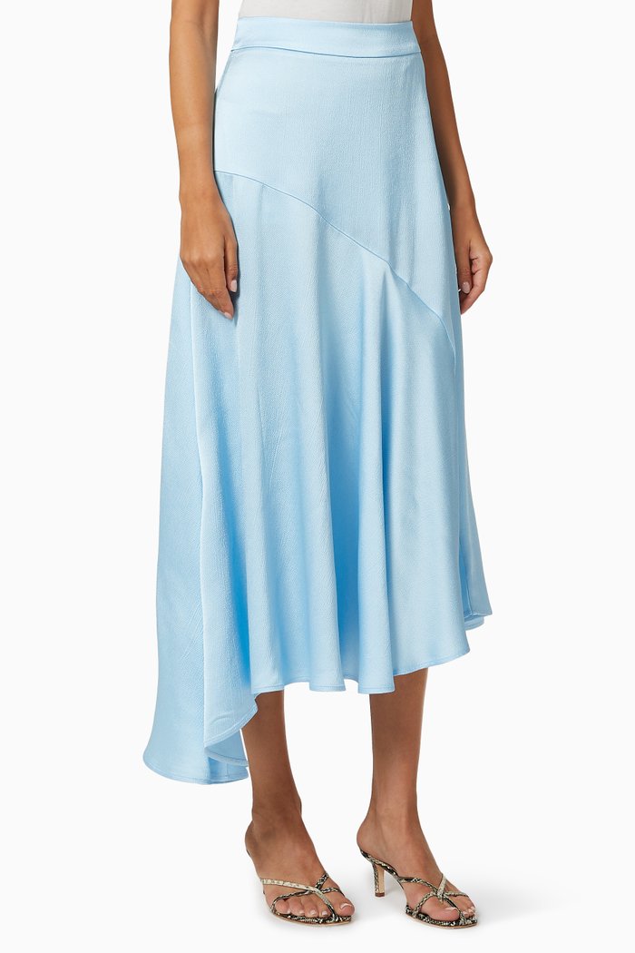

Azura Skirt in Silky Acetate, Blue